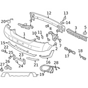 Volvo Bumper Trim - Genuine Volvo 39805276