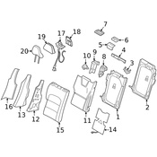 Volvo Seat Belt Trim Bezel - Genuine Volvo 39806237