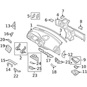Volvo Instrument Panel Trim Panel - Genuine Volvo 39809503