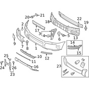 Volvo Bumper Corner Cover - Genuine Volvo 39812564