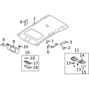 Volvo Sun Visor - Genuine Volvo 39814761