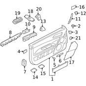 Volvo Door Trim Panel Pocket - Genuine Volvo 39816744