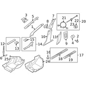 Volvo Door Pillar Post Trim Set - Genuine Volvo 39818025