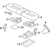 Volvo Seat Armrest Cover - Genuine Volvo 39820640