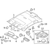 Volvo Dome Light - Genuine Volvo 39823154