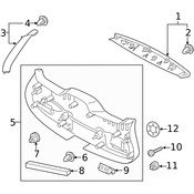 Volvo Liftgate Trim - Genuine Volvo 39824477