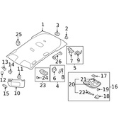 Volvo Reading Light - Genuine Volvo 39826637