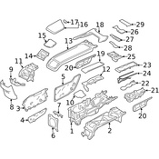 Volvo Console Panel - Genuine Volvo 39827400