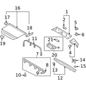 Volvo Liftgate Trim Scuff Plate - Genuine Volvo 39832923