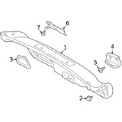 Volvo Deck Lid Trim - Genuine Volvo 39835504