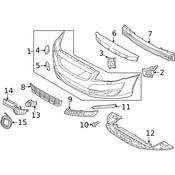 Volvo Bumper Cover Cap - Genuine Volvo 39838230