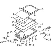 Volvo Sunroof Shade - Genuine Volvo 39842361
