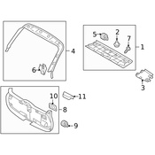 Volvo Liftgate Pull Handle - Genuine Volvo 39856807