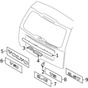 Volvo Liftgate Finish Panel - Genuine Volvo 39857878