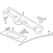 Volvo Sun Visor - Genuine Volvo 39859806