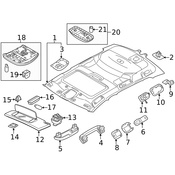Volvo Interior Grab Bar Cap - Genuine Volvo 39865720
