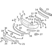 Volvo Bumper Cover Cap - Genuine Volvo 39883045