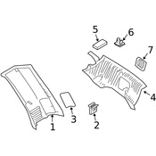 Volvo Body D-Pillar Trim Panel - Genuine Volvo 39899570