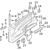 Volvo Interior Door Pull Handle - Genuine Volvo 39972860