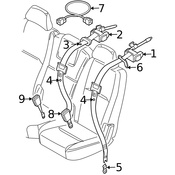 Volvo Seat Belt Guide - Genuine Volvo 39973732