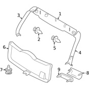 Volvo Liftgate Pull Handle - Genuine Volvo 39986872