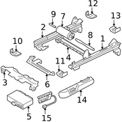 Volvo Power Seat Switch - Genuine Volvo 39993741