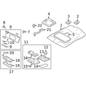 Volvo Sun Visor - Genuine Volvo 39995449