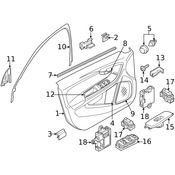 Volvo Door Switch Trim Panel - Genuine Volvo 6815252