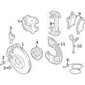 Volvo Disc Brake Caliper Bracket - Genuine Volvo 8251157
