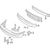 Volvo Bumper Cover Spacer Panel - Genuine Volvo 8614113