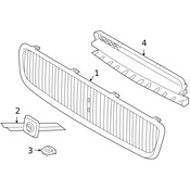 Volvo Grille - Genuine Volvo 8620357