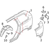Volvo Fender Liner - Genuine Volvo 8620532