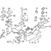 Volvo Auto Trans Shift Lever Knob - Genuine Volvo 8636817