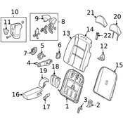 Volvo Folding Seat Latch Release Handle - Genuine Volvo 8639850