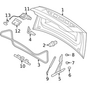 Volvo Deck Lid Stop Buffer - Genuine Volvo 8643447