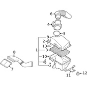 Volvo Air Filter Housing - Genuine Volvo 8649674
