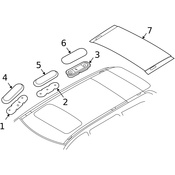 Volvo Roof Molding Cap - Genuine Volvo 8667805