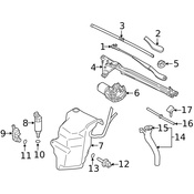 Volvo Headlight Washer Pump Grommet - Genuine Volvo 8678422