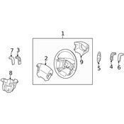 Volvo Steering Wheel Radio Controls - Genuine Volvo 8691664