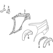 Volvo Fender Liner - Genuine Volvo 8693295