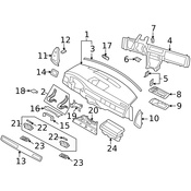 Volvo Instrument Panel Bezel - Genuine Volvo 9123403