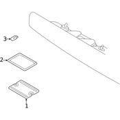 Volvo License Lamp Lens Gasket - Genuine Volvo 9126894