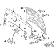 Volvo Hood Release Handle - Genuine Volvo 9133172
