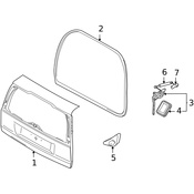 Volvo Hatch Seal - Genuine Volvo 9154844
