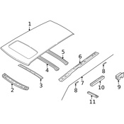 Volvo Roof Drip Molding Clip - Genuine Volvo 9159496