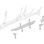Volvo Rocker Panel Molding Seal - Genuine Volvo 9170389