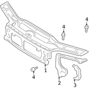 Volvo Radiator Support Side Panel - Genuine Volvo 9175827