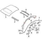 Volvo Roof Drip Molding Clip - Genuine Volvo 9190966