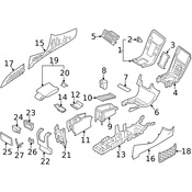 Volvo Console Panel - Genuine Volvo 9210158