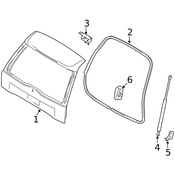Volvo Liftgate Hinge - Genuine Volvo 9483797